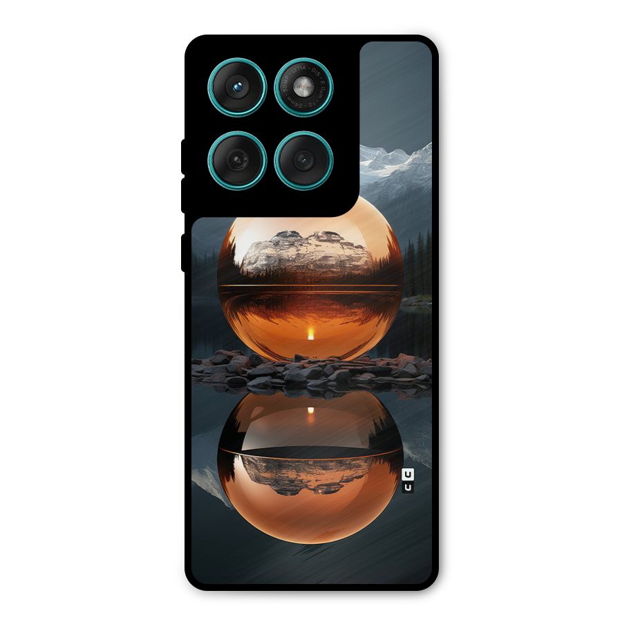 Metal Moon Metal Back Case for Motorola Edge 60 Fusion