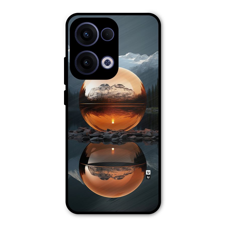 Metal Moon Metal Back Case for Oppo Reno13