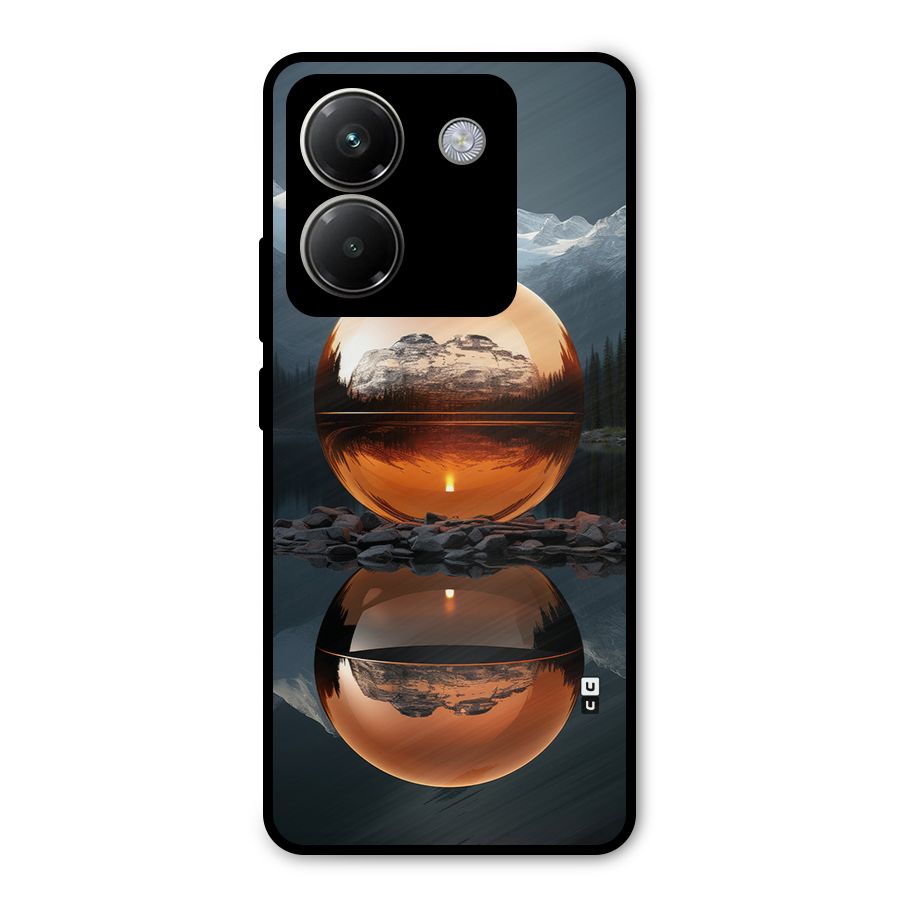Metal Moon Metal Back Case for Poco M7 Pro 5G