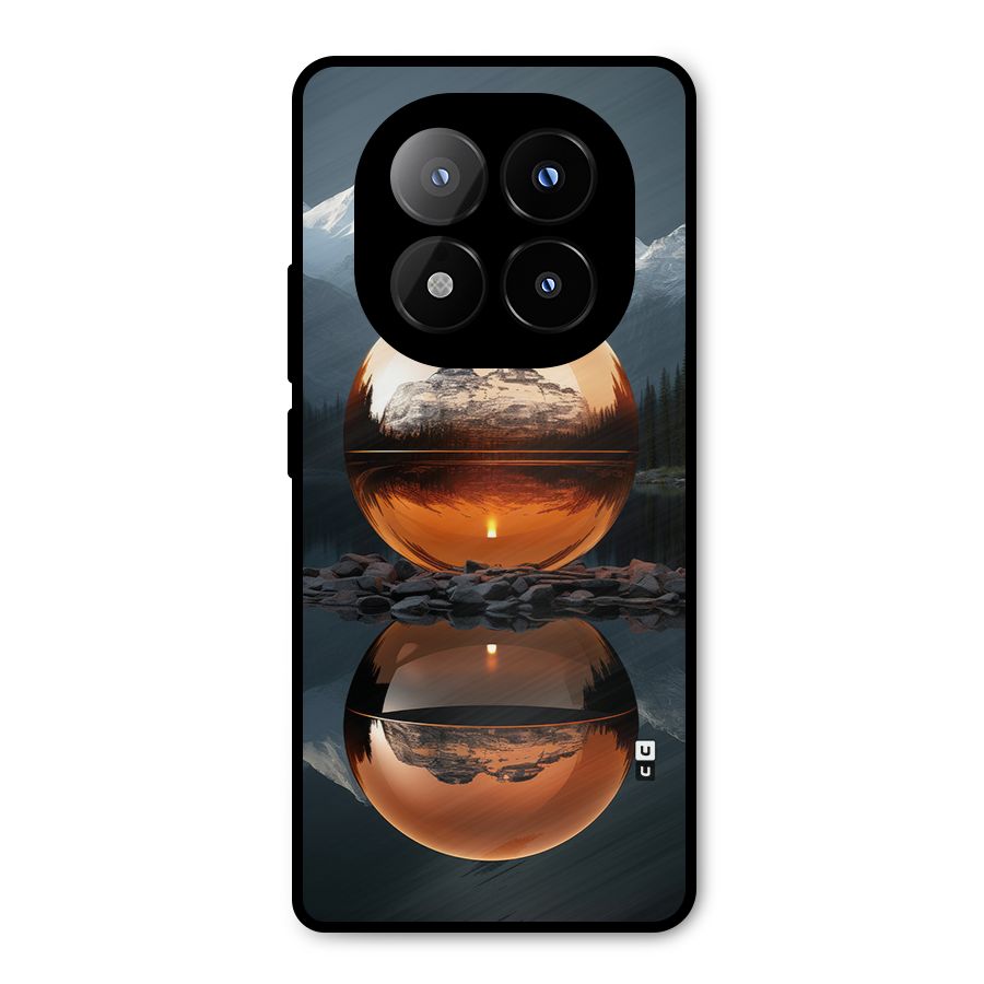 Metal Moon Metal Back Case for Redmi Note 14 Pro Plus 5G