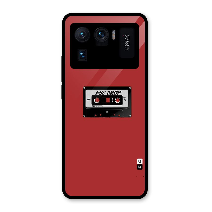 Mic Drop Cassette Minimalistic Glass Back Case for Mi 11 Ultra