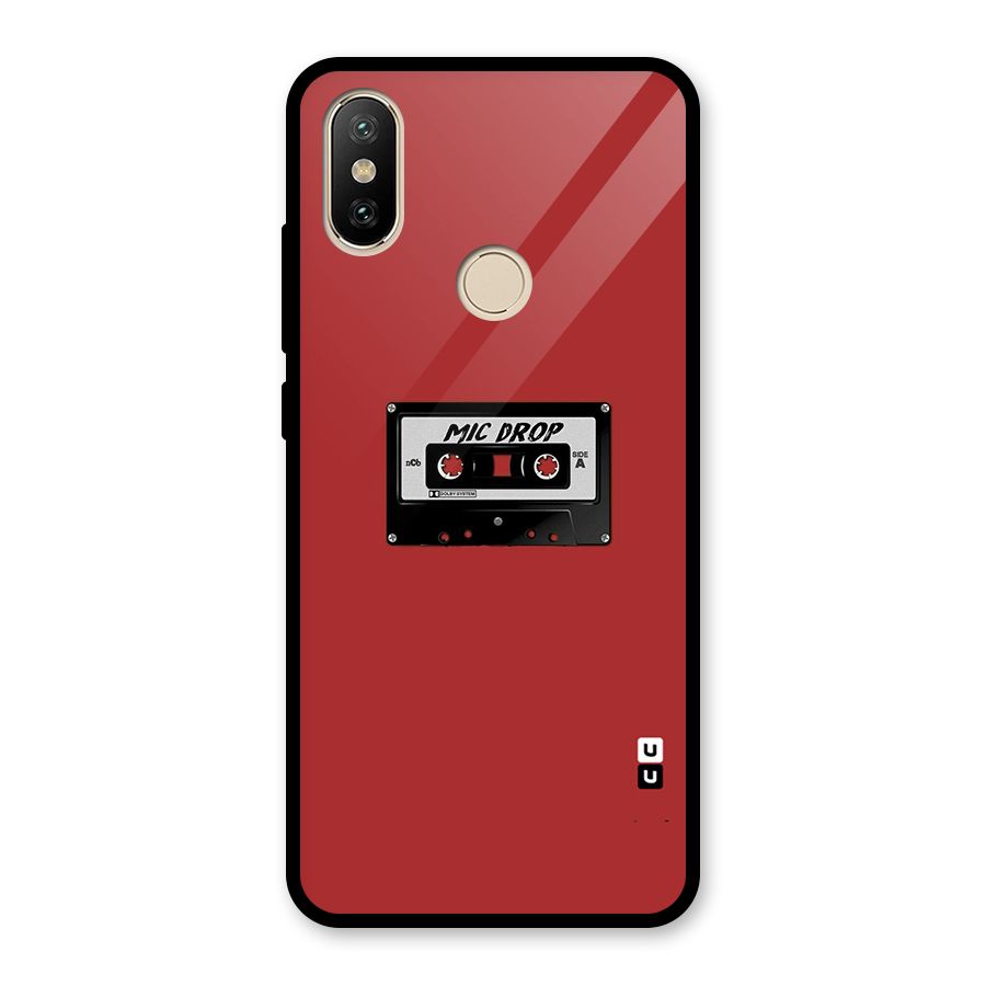 Mic Drop Cassette Minimalistic Glass Back Case for Redmi A1