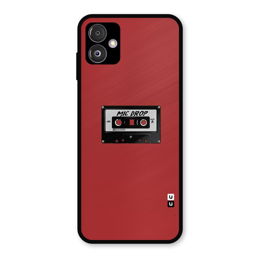 Mic Drop Cassette Minimalistic Metal Back Case for Galaxy F14