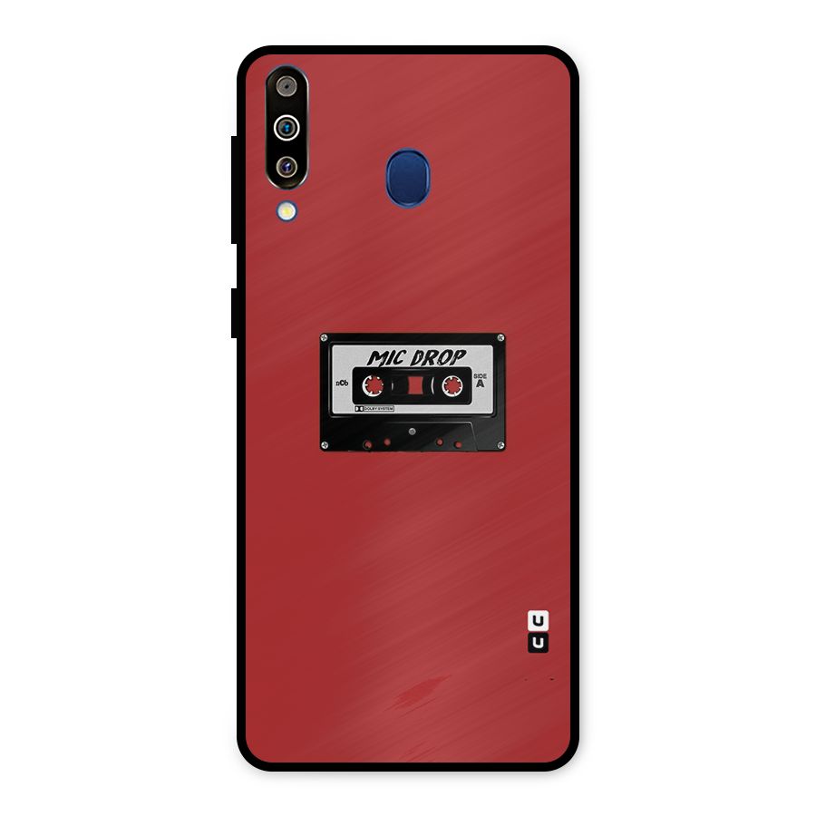 Mic Drop Cassette Minimalistic Metal Back Case for Galaxy M30
