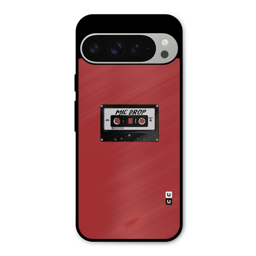 Mic Drop Cassette Minimalistic Metal Back Case for Google Pixel 9 Pro XL
