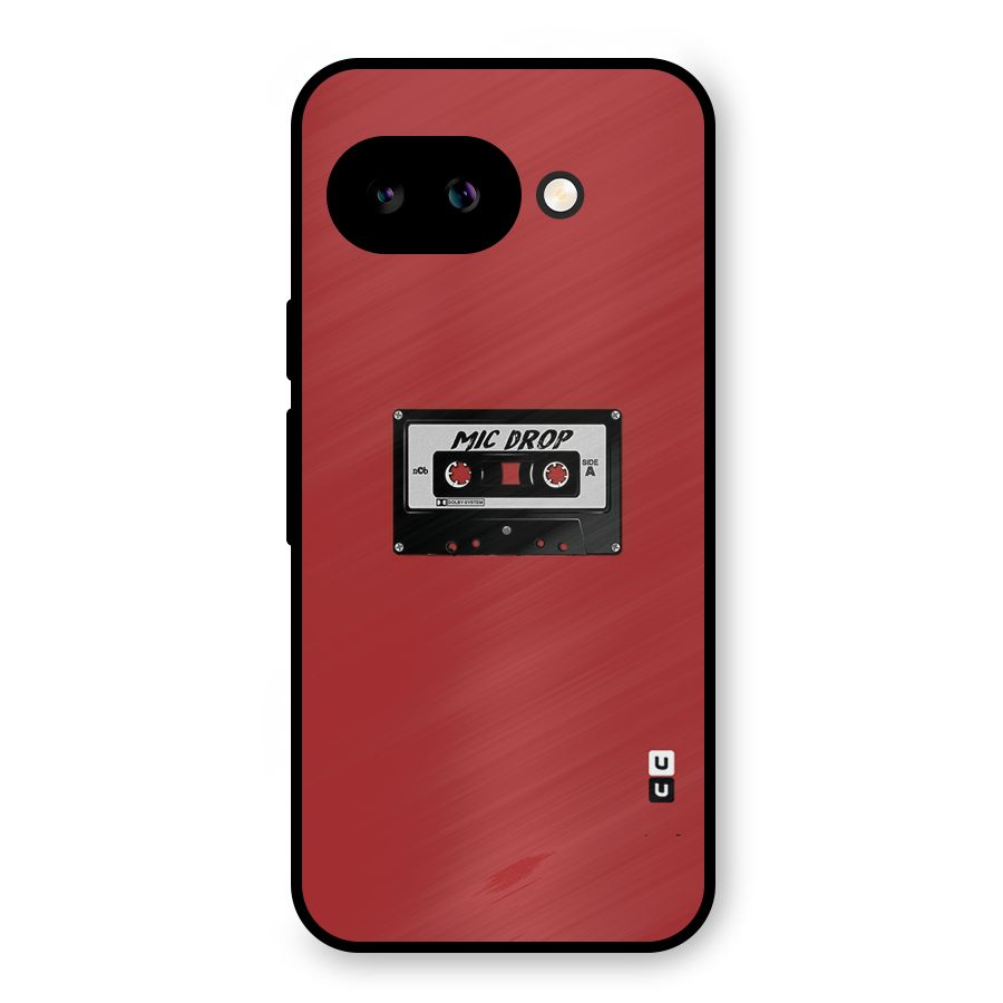 Mic Drop Cassette Minimalistic Metal Back Case for Google Pixel 9a