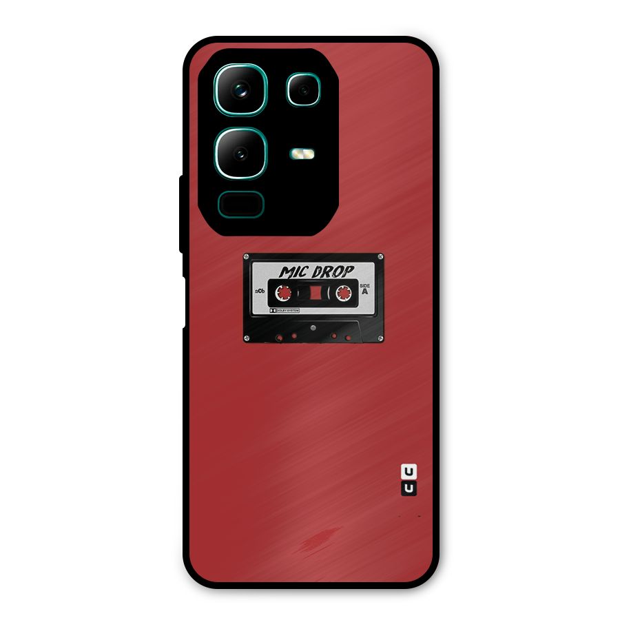 Mic Drop Cassette Minimalistic Metal Back Case for Infinix Note 50x