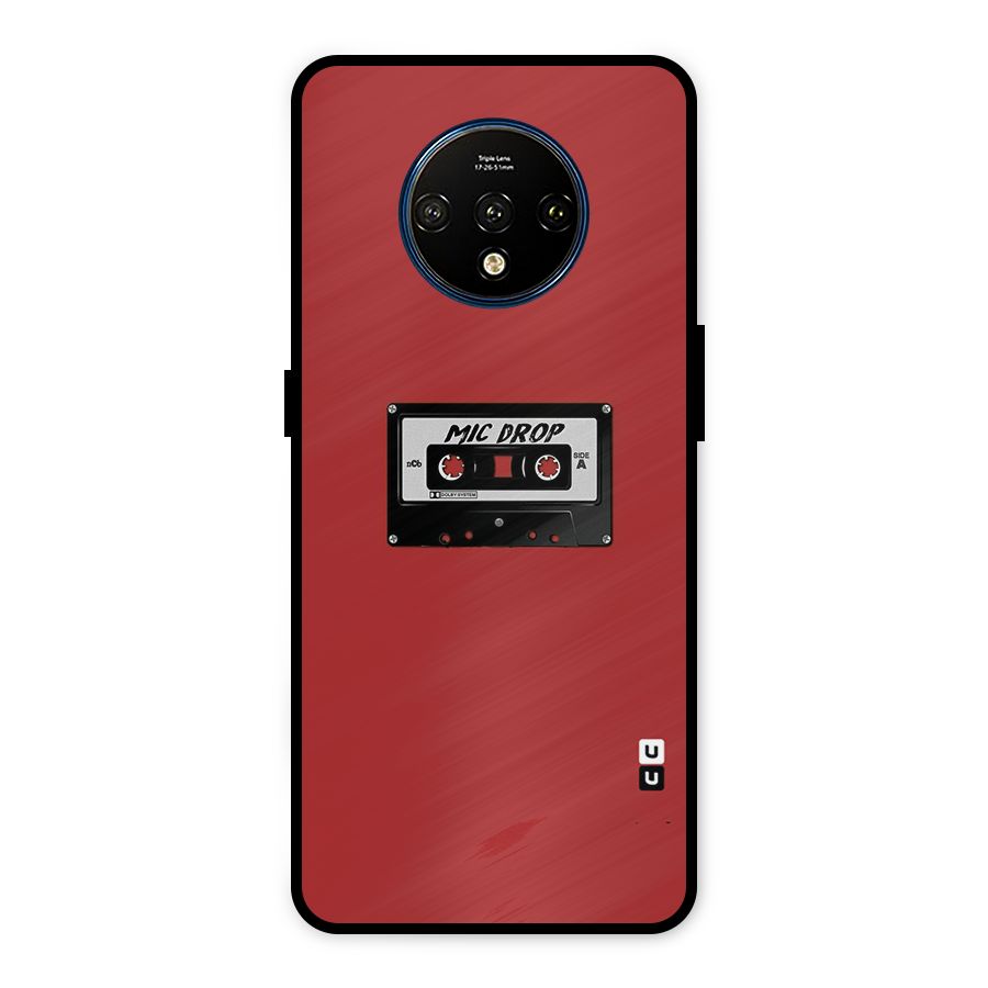 Mic Drop Cassette Minimalistic Metal Back Case for OnePlus 7T
