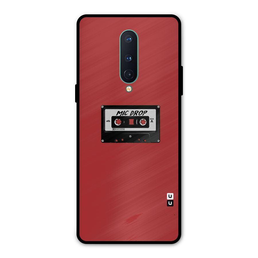 Mic Drop Cassette Minimalistic Metal Back Case for OnePlus 8