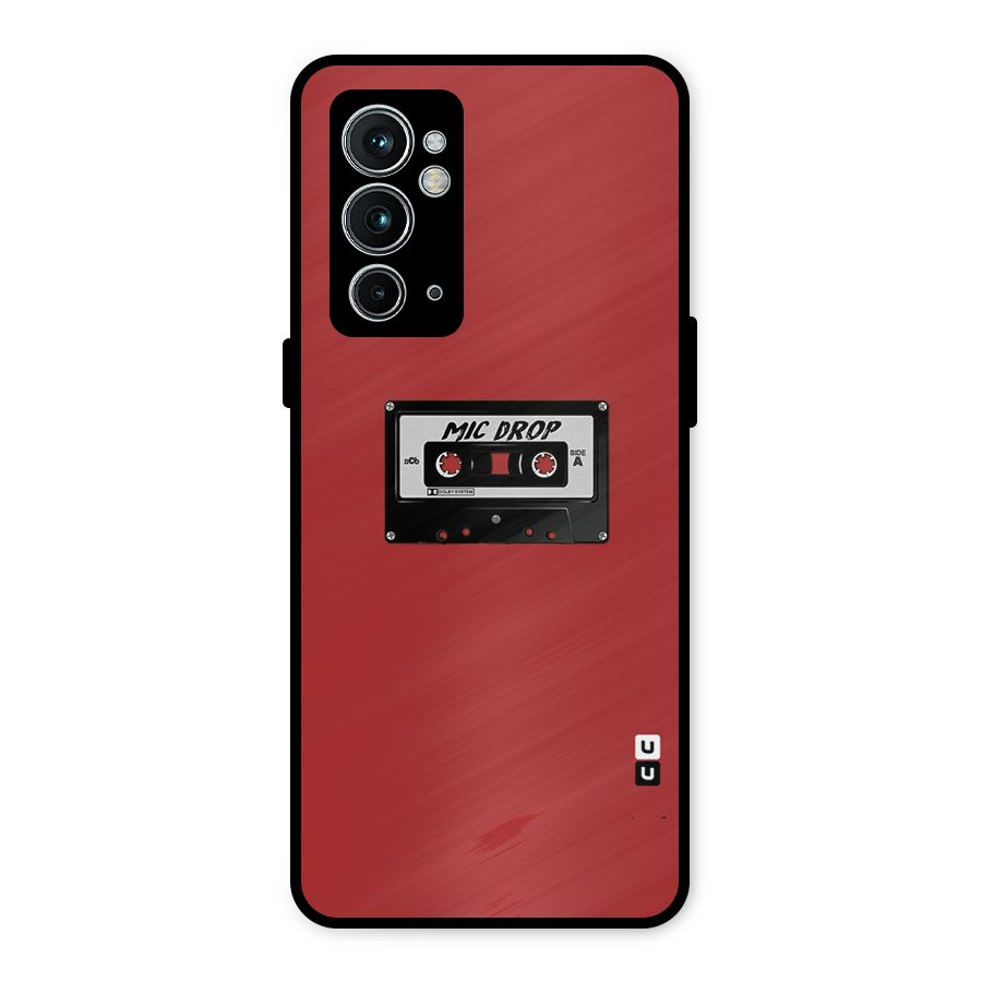 Mic Drop Cassette Minimalistic Metal Back Case for OnePlus 9RT 5G