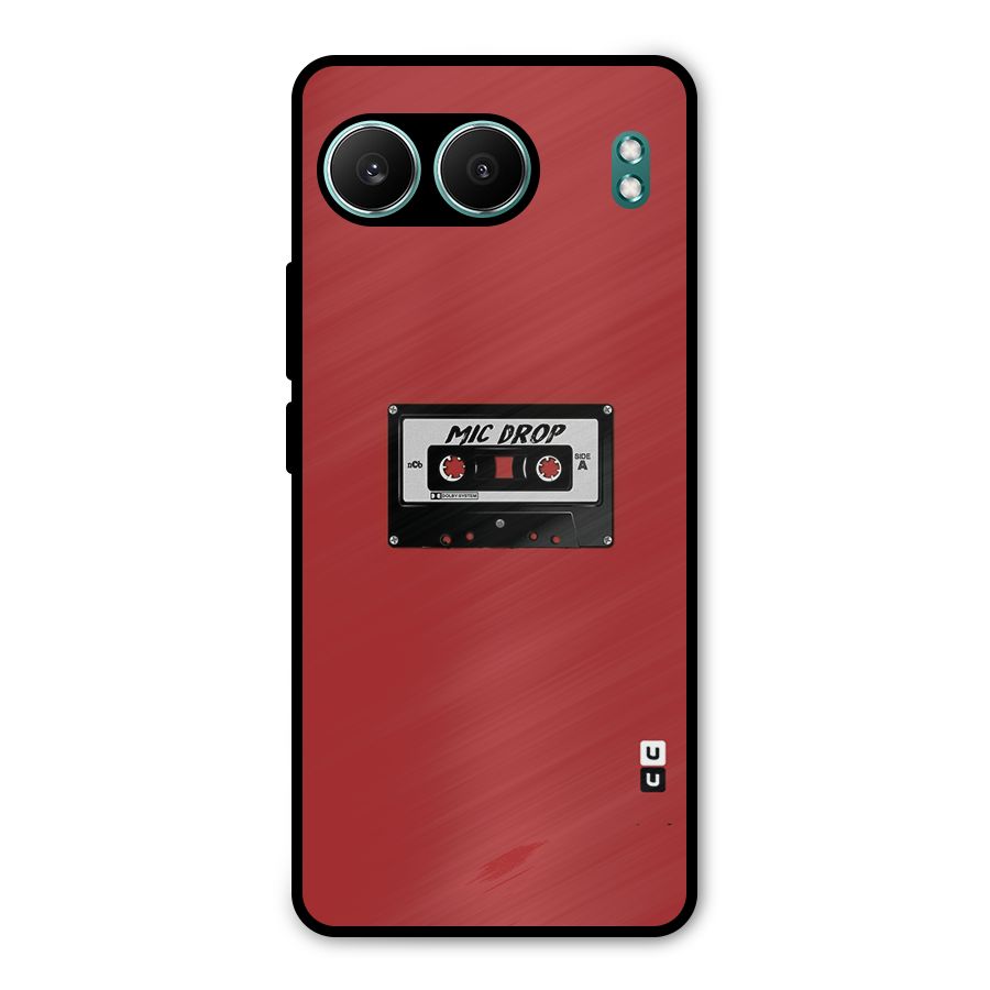 Mic Drop Cassette Minimalistic Metal Back Case for OnePlus Nord 4