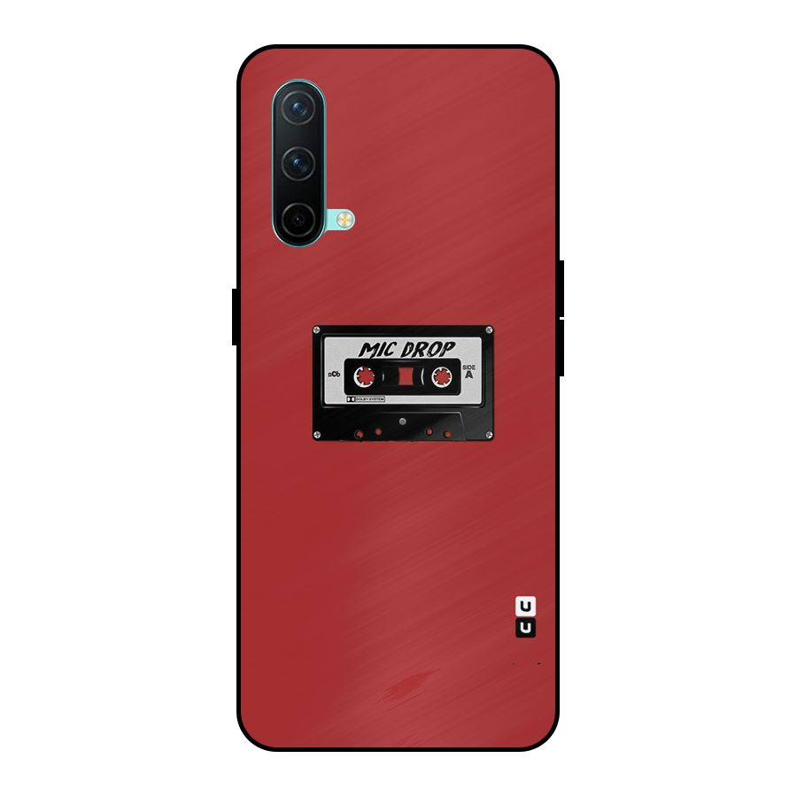 Mic Drop Cassette Minimalistic Metal Back Case for OnePlus Nord CE 5G