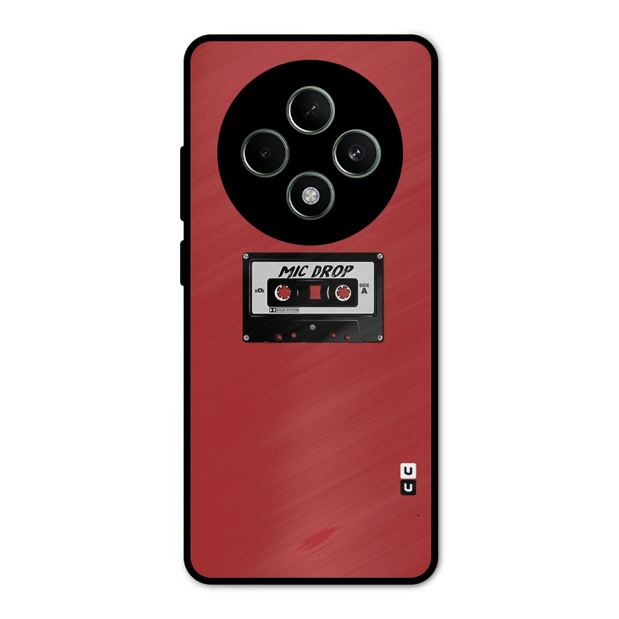 Mic Drop Cassette Minimalistic Metal Back Case for Oppo F27