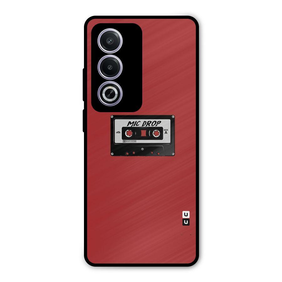 Mic Drop Cassette Minimalistic Metal Back Case for Oppo K12x