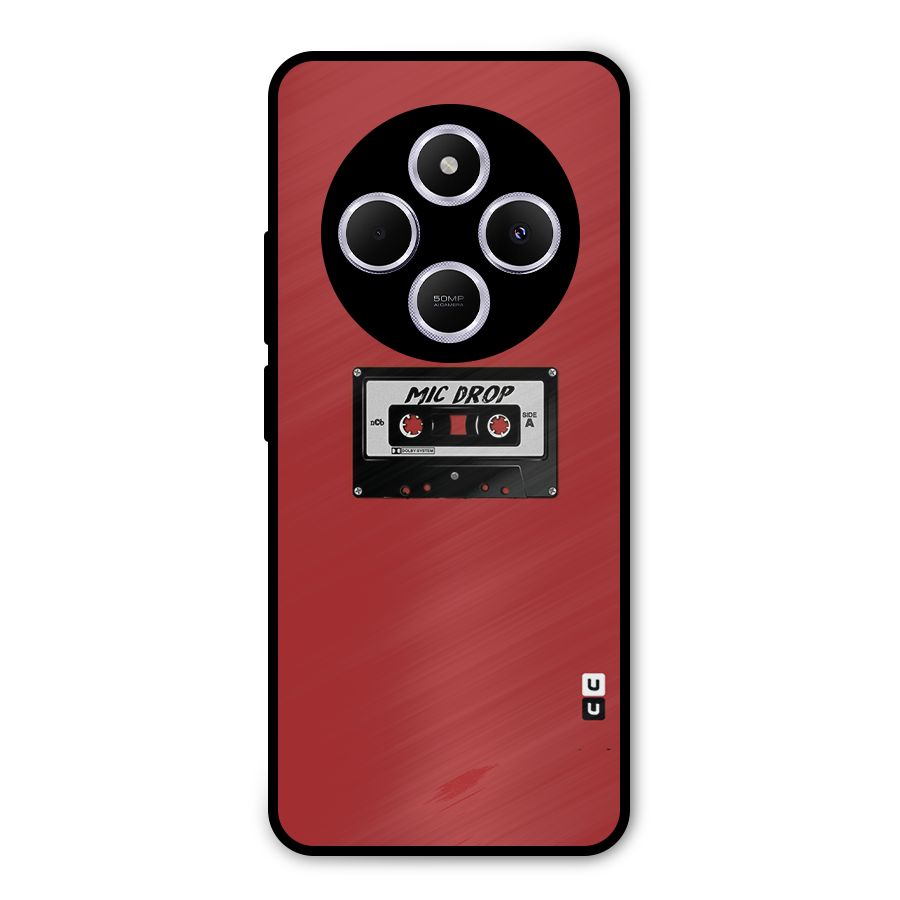 Mic Drop Cassette Minimalistic Metal Back Case for Poco M7