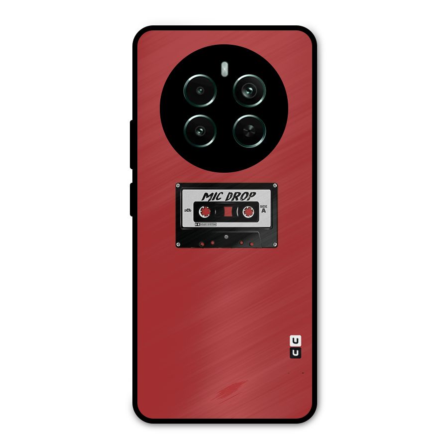 Mic Drop Cassette Minimalistic Metal Back Case for Realme 12 Pro Plus