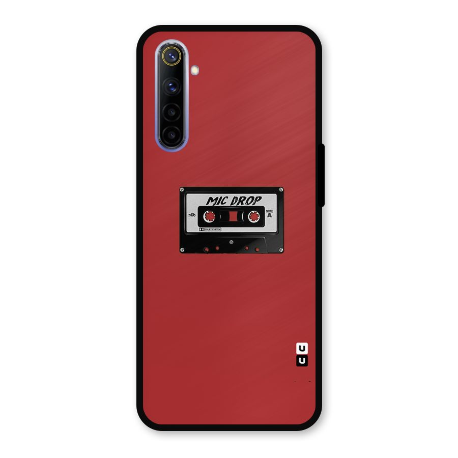 Mic Drop Cassette Minimalistic Metal Back Case for Realme 6i