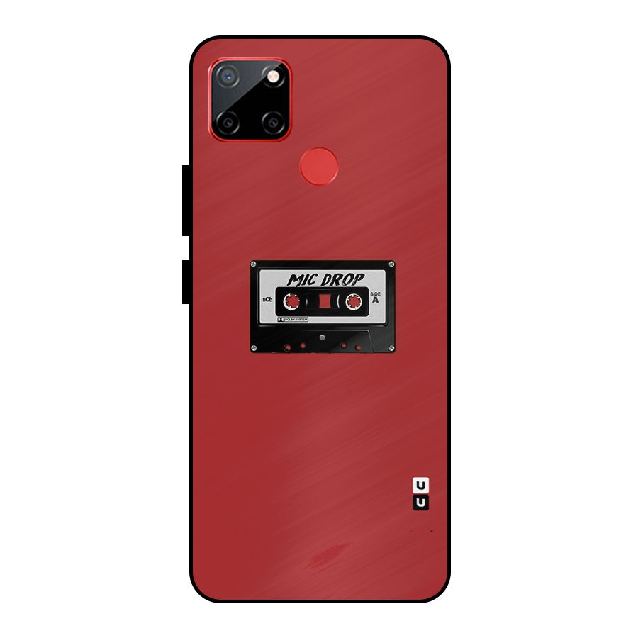 Mic Drop Cassette Minimalistic Metal Back Case for Realme C12