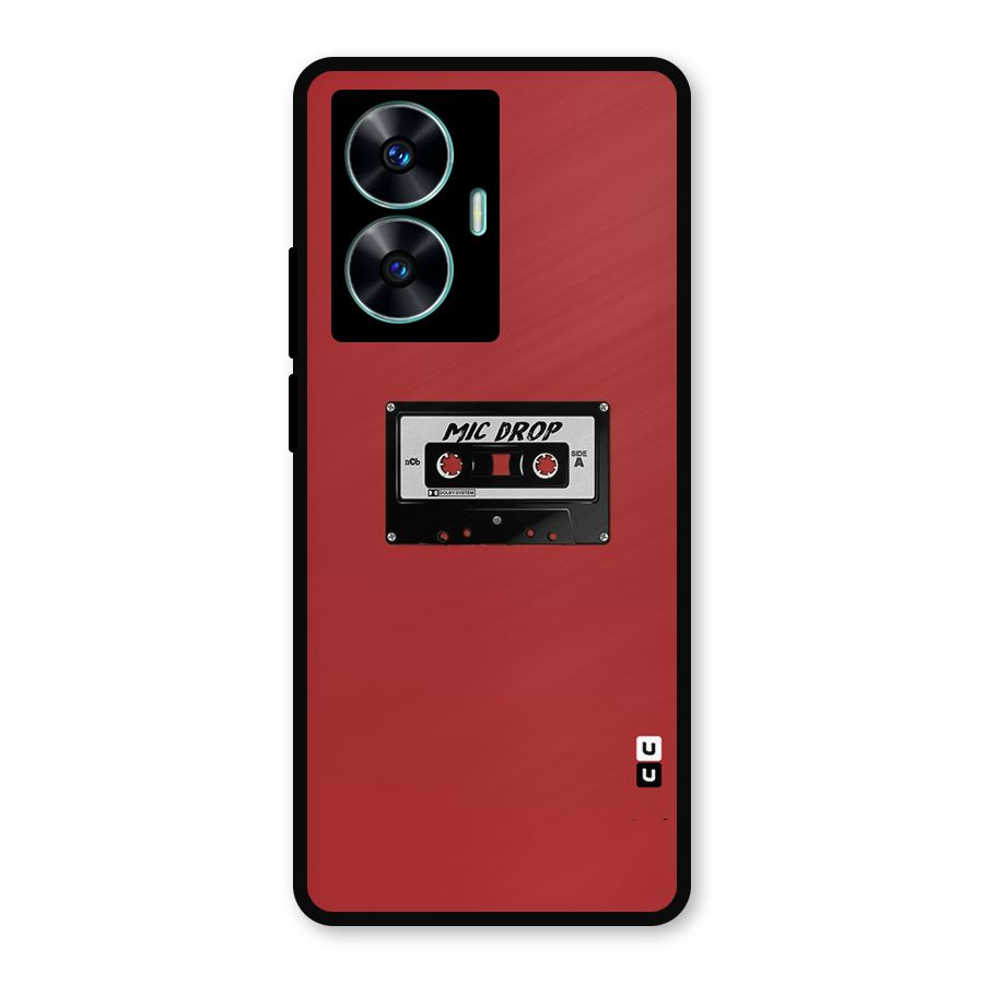 Mic Drop Cassette Minimalistic Metal Back Case for Realme C55