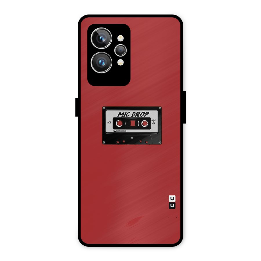 Mic Drop Cassette Minimalistic Metal Back Case for Realme GT2 Pro