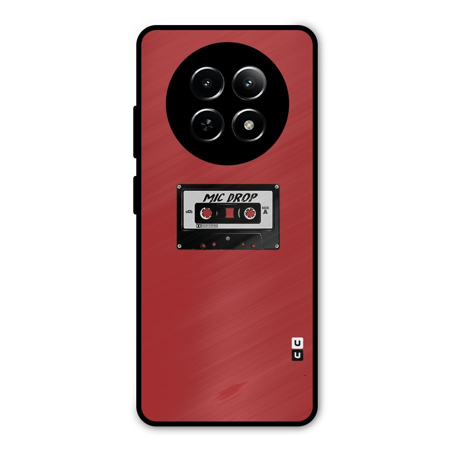 Mic Drop Cassette Minimalistic Metal Back Case for Realme Narzo 70x 5G