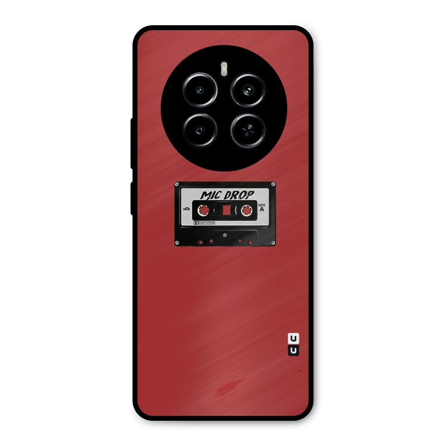 Mic Drop Cassette Minimalistic Metal Back Case for Realme P1