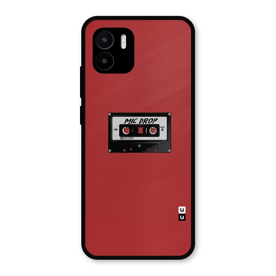 Mic Drop Cassette Minimalistic Metal Back Case for Redmi A2
