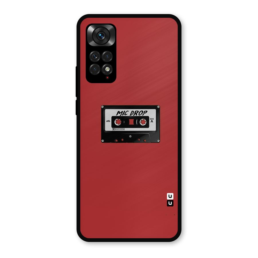 Mic Drop Cassette Minimalistic Metal Back Case for Redmi Note 11s