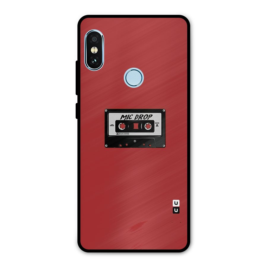 Mic Drop Cassette Minimalistic Metal Back Case for Redmi Note 5 Pro
