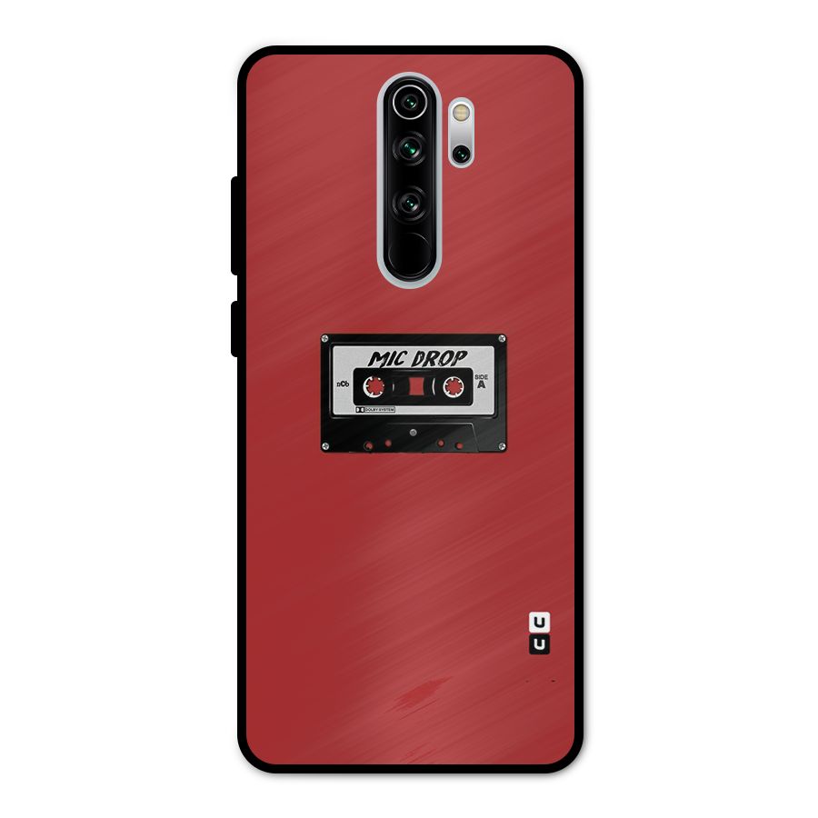 Mic Drop Cassette Minimalistic Metal Back Case for Redmi Note 8 Pro