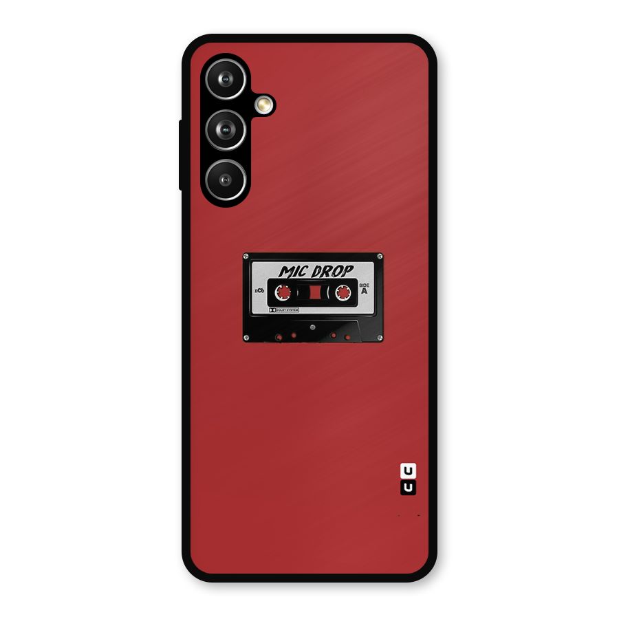 Mic Drop Cassette Minimalistic Metal Back Case for Samsung Galaxy M54