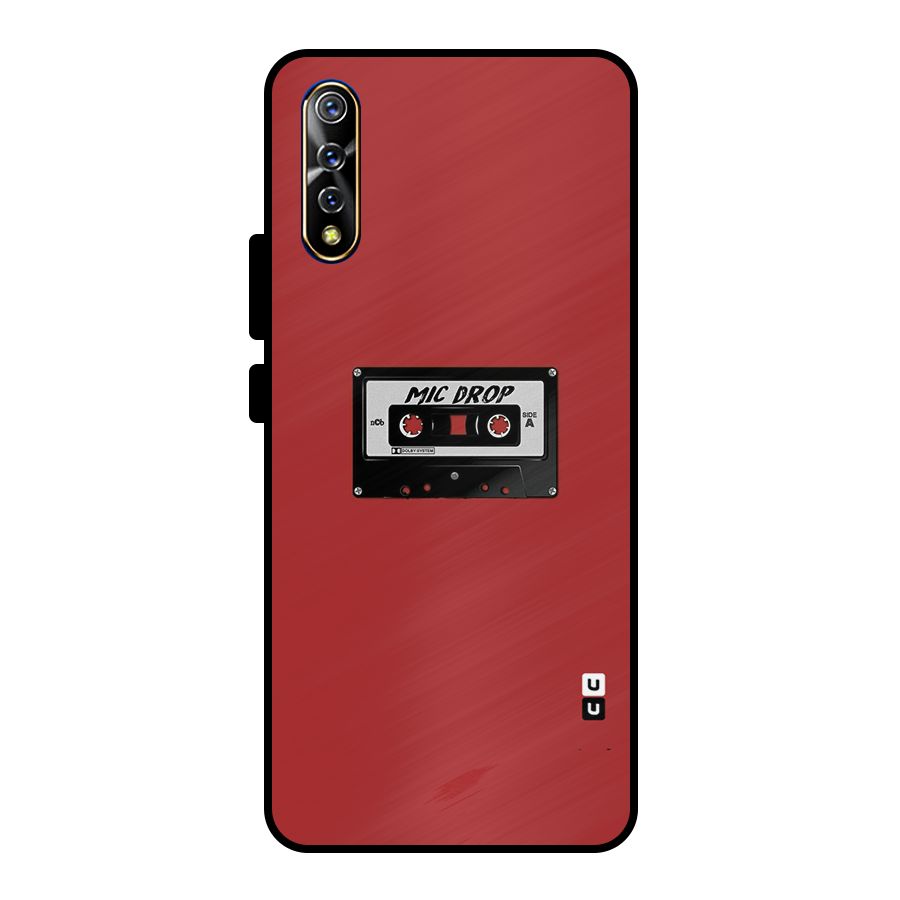 Mic Drop Cassette Minimalistic Metal Back Case for Vivo S1
