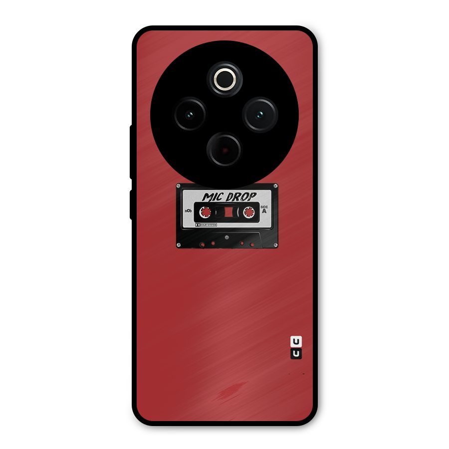 Mic Drop Cassette Minimalistic Metal Back Case for Vivo T4