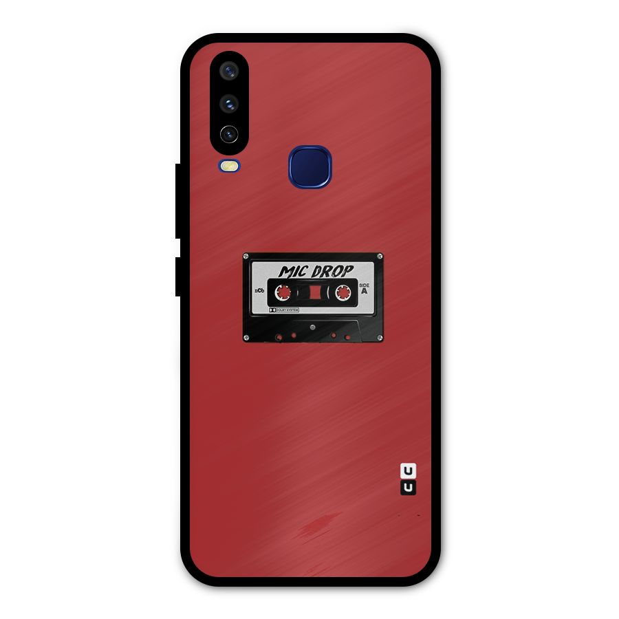 Mic Drop Cassette Minimalistic Metal Back Case for Vivo Y15