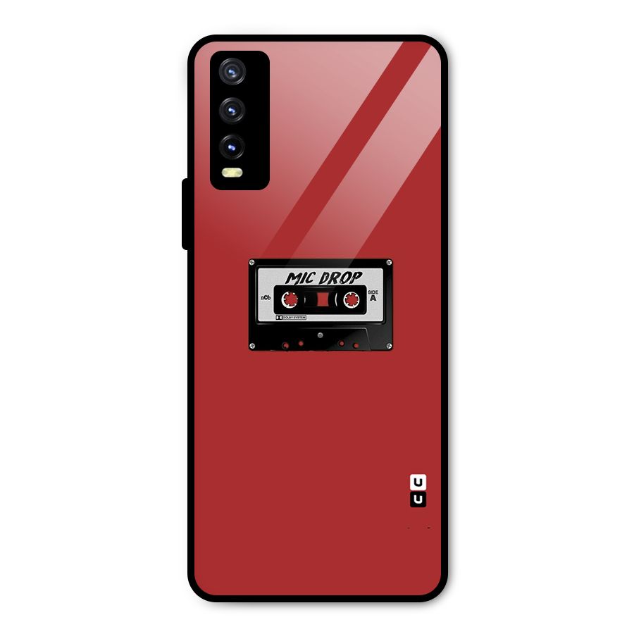 Mic Drop Cassette Minimalistic Metal Back Case for Vivo Y20