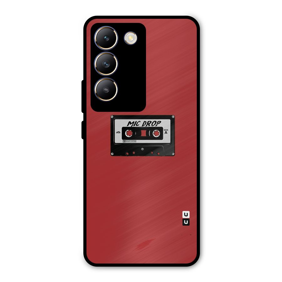 Mic Drop Cassette Minimalistic Metal Back Case for Vivo Y200e