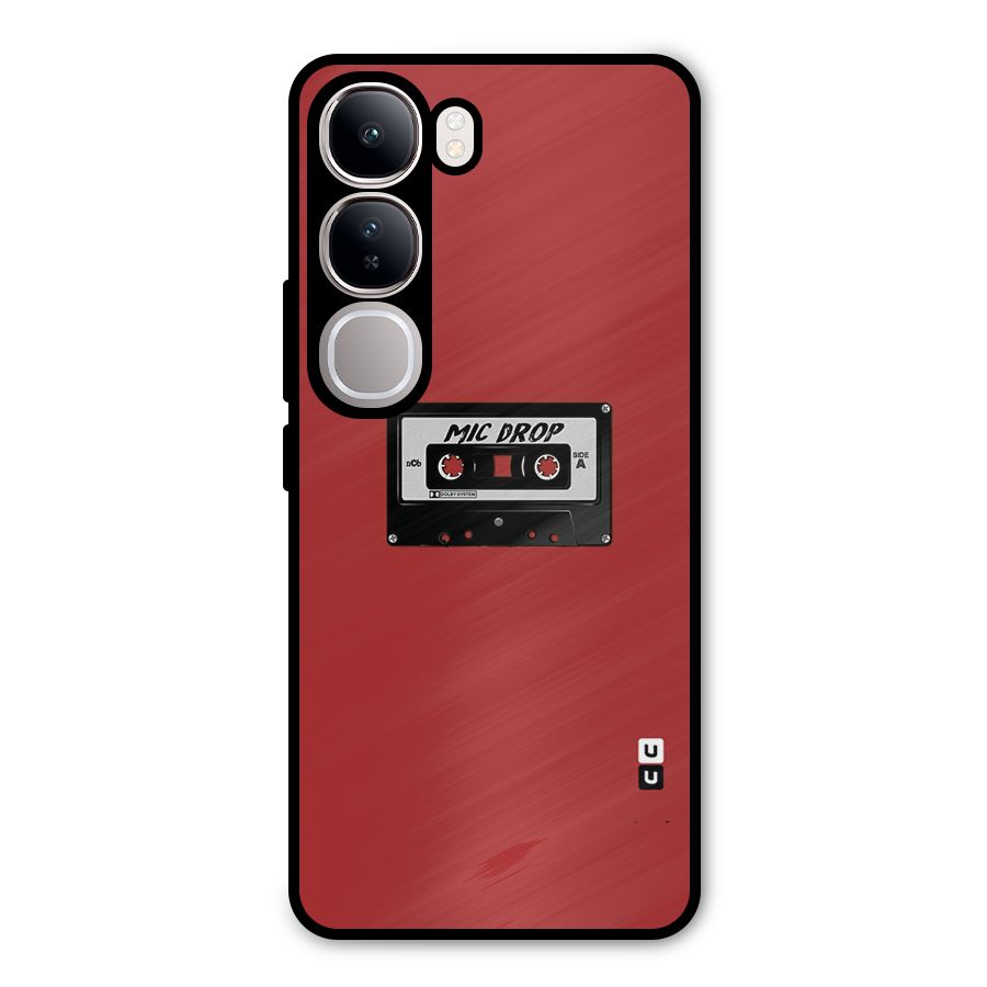 Mic Drop Cassette Minimalistic Metal Back Case for Vivo Y300