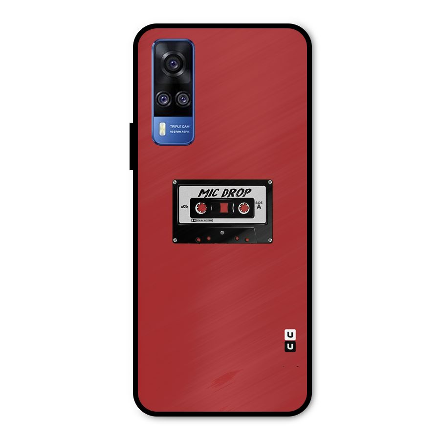 Mic Drop Cassette Minimalistic Metal Back Case for Vivo Y31
