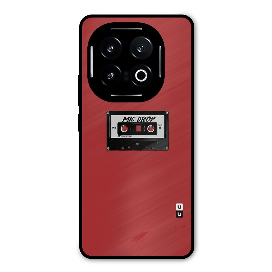 Mic Drop Cassette Minimalistic Metal Back Case for iQOO 13