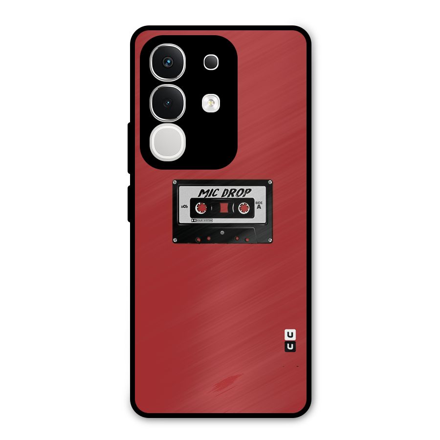 Mic Drop Cassette Minimalistic Metal Back Case for iQOO Z10x