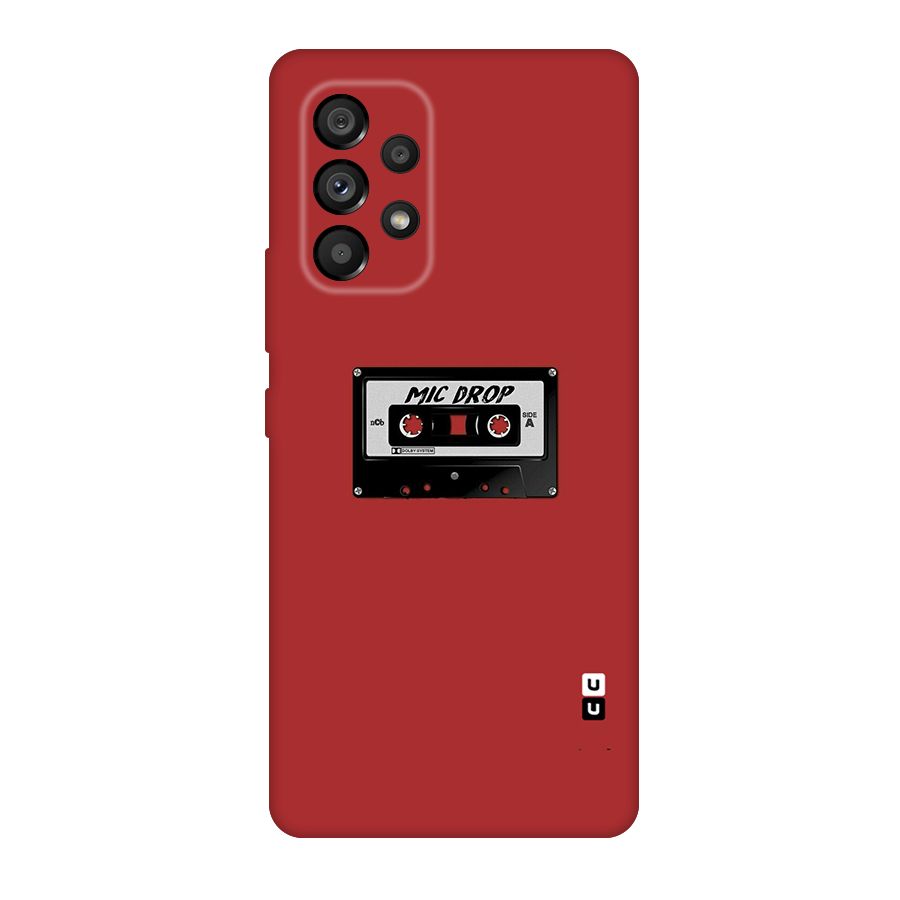 Mic Drop Cassette Minimalistic Original Polycarbonate Back Case for Galaxy A53 5G