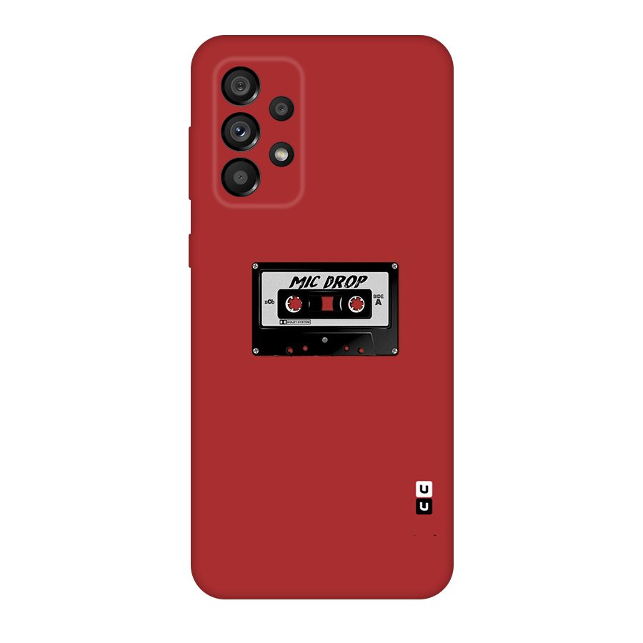 Mic Drop Cassette Minimalistic Original Polycarbonate Back Case for Galaxy A73 5G