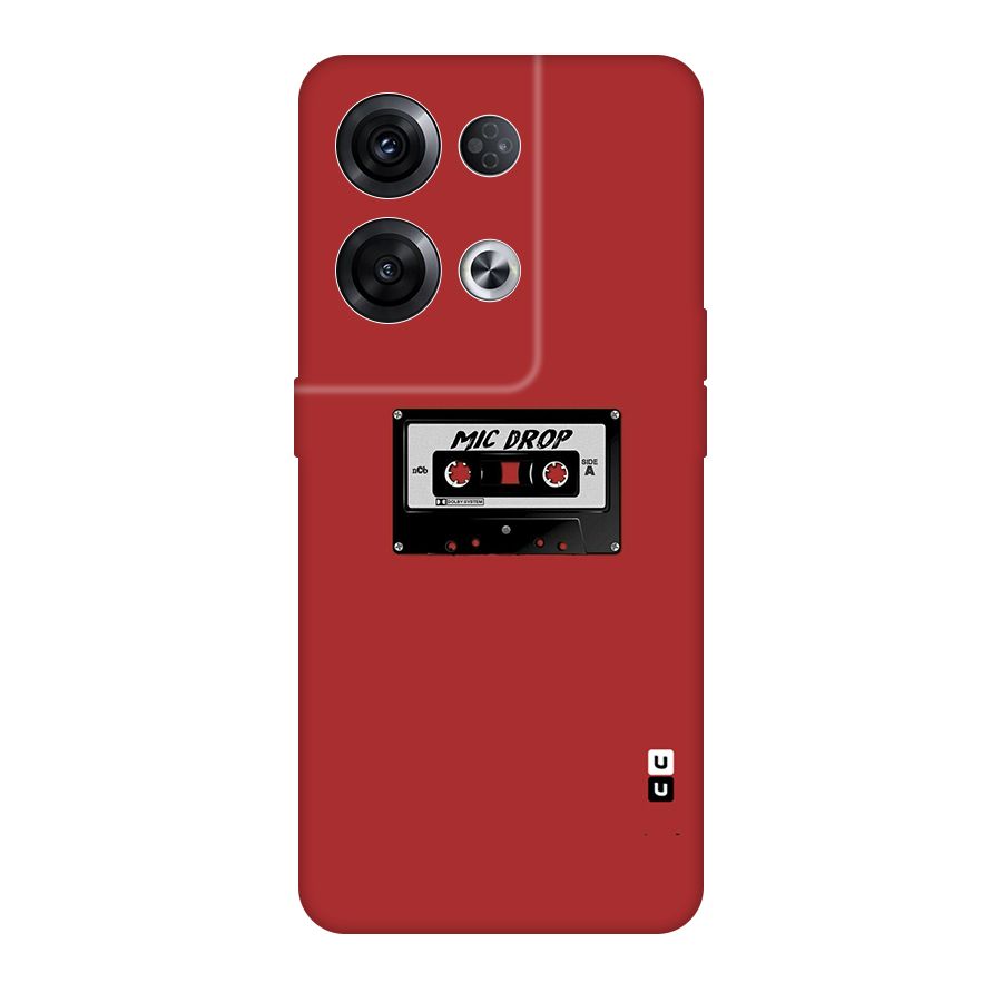Mic Drop Cassette Minimalistic Original Polycarbonate Back Case for Oppo Reno8 Pro 5G