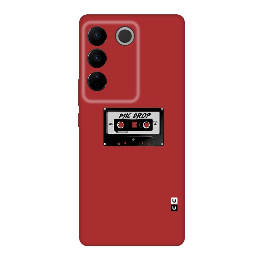Mic Drop Cassette Minimalistic Original Polycarbonate Back Case for Vivo V27