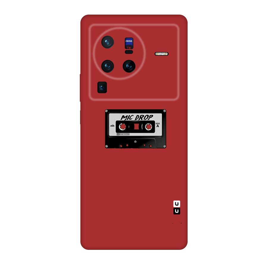 Mic Drop Cassette Minimalistic Original Polycarbonate Back Case for Vivo X80