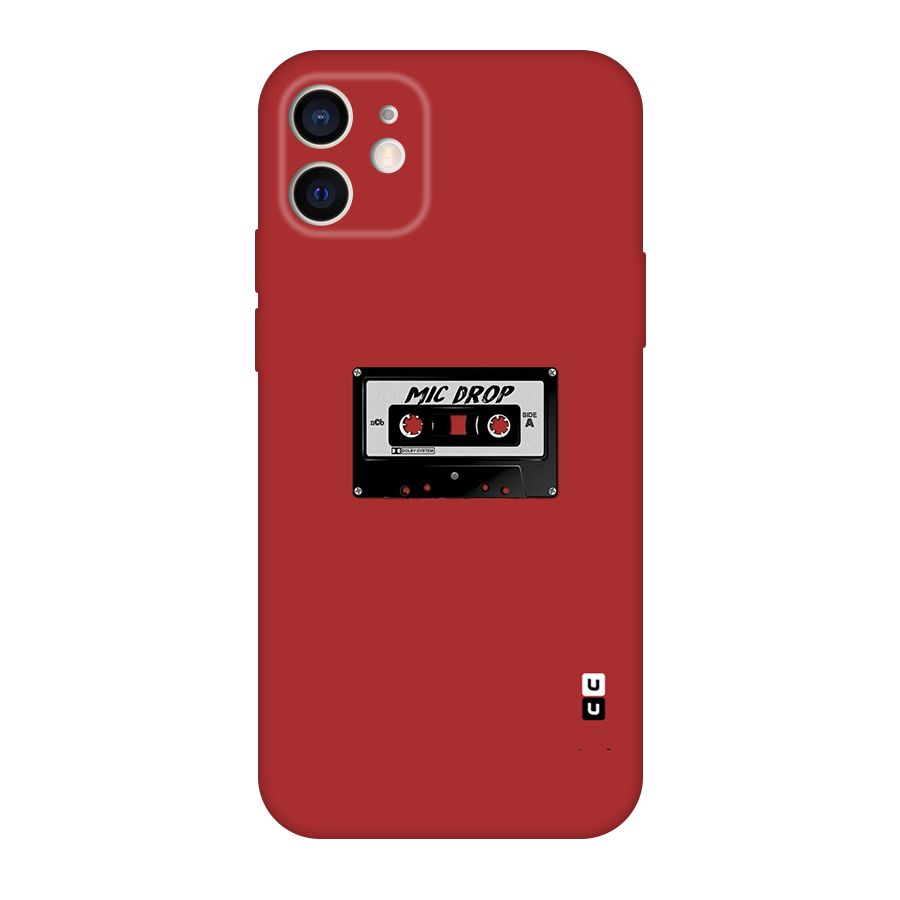 Mic Drop Cassette Minimalistic Original Polycarbonate Back Case for iPhone 12
