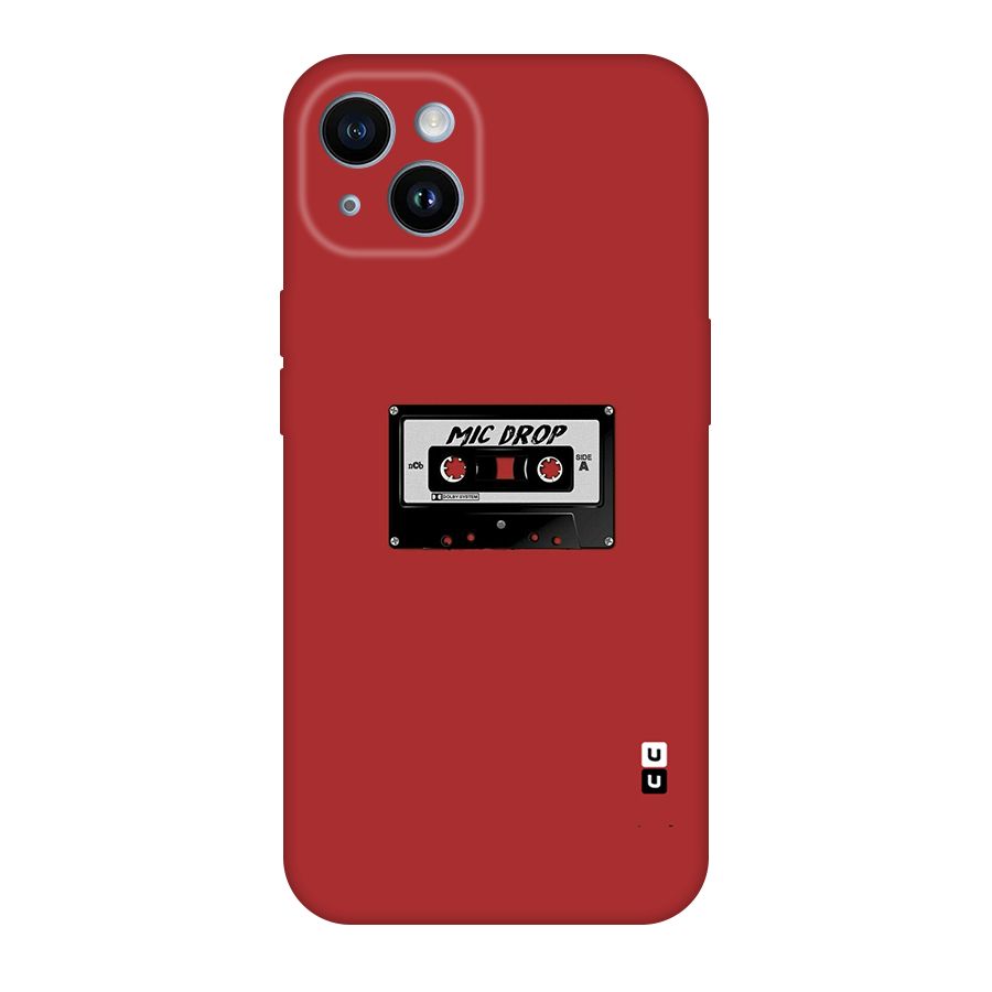 Mic Drop Cassette Minimalistic Original Polycarbonate Back Case for iPhone 14