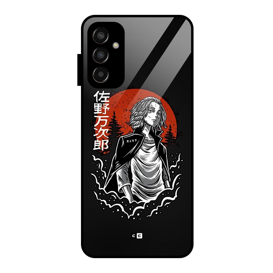 Mickey illustration Glass Back Case for Galaxy F13