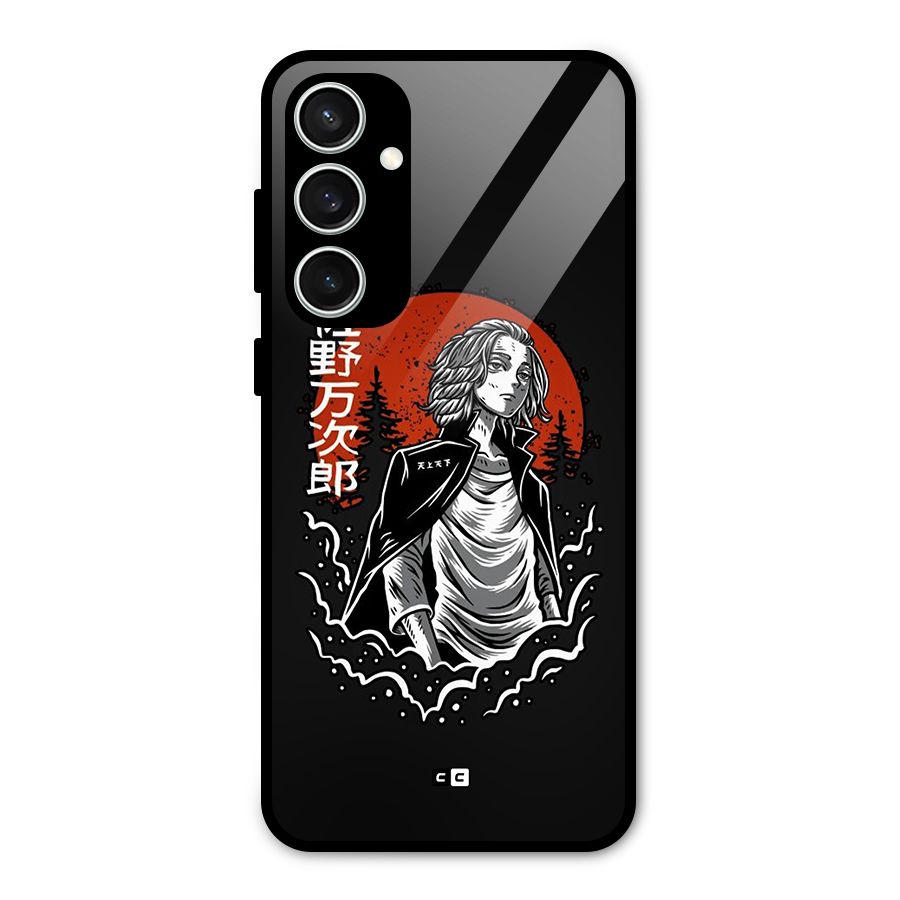 Mickey illustration Glass Back Case for Galaxy S23 FE