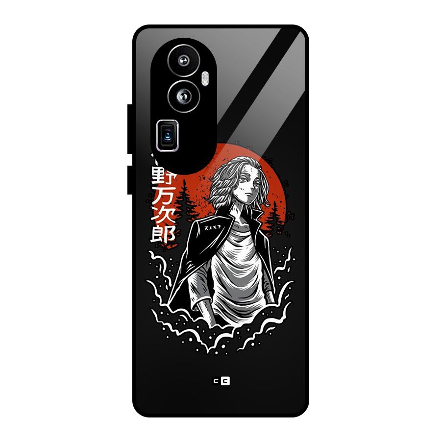 Mickey illustration Glass Back Case for Oppo Reno10 Pro Plus
